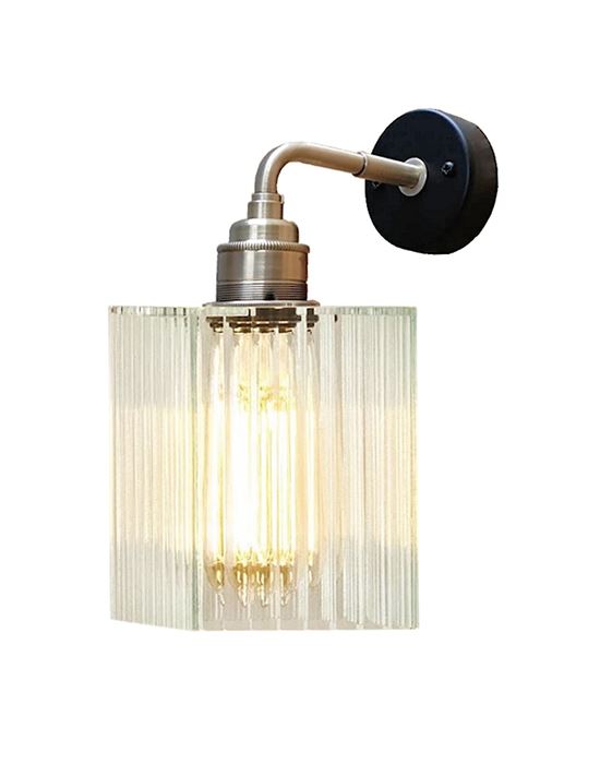 Squirrel Wall Light Bathroom Reeded Glass