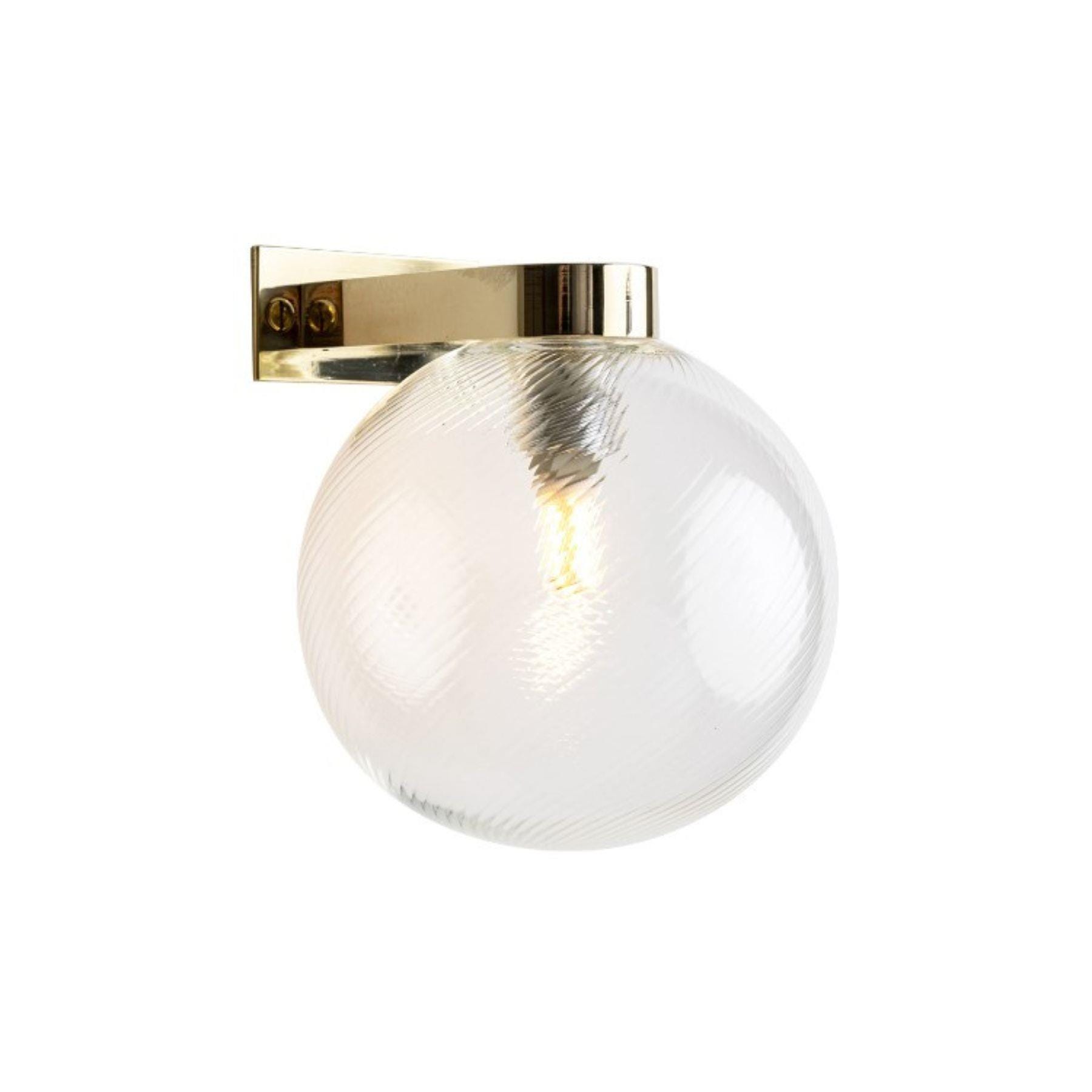Leverint Pimlico Deco Wall Light Ribbed Wall Lighting Clear