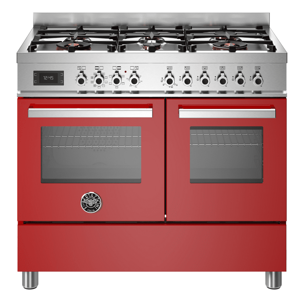 Bertazzoni Pro106l2erot Professional 100cm Dual Fuel Range Cooker Red