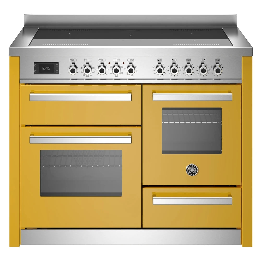 Bertazzoni Pro115i3egit Professional 110cm Induction Range Cooker Yellow