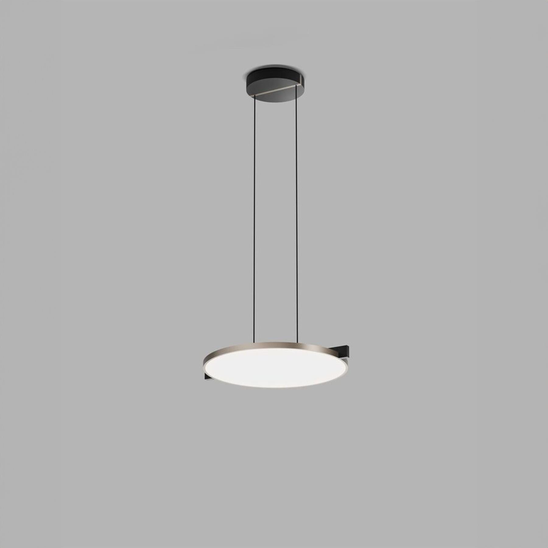 Light Point Inlay Linear S3 Disc Pendant Light Satin Silver Designer Pendant Lighting