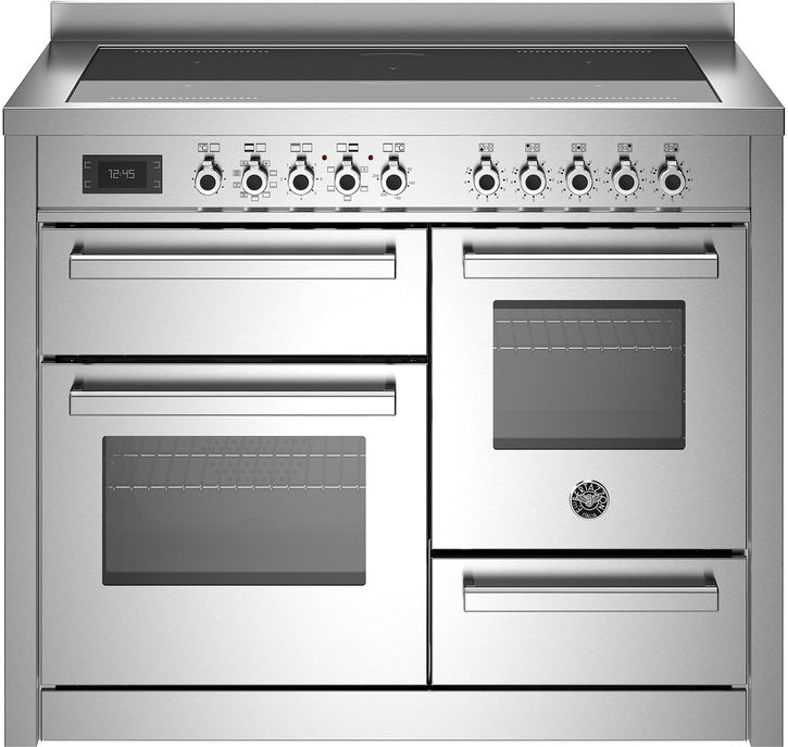 Bertazzoni Pro115i3ext Professional 110cm Induction Range Cooker Stainless Steel