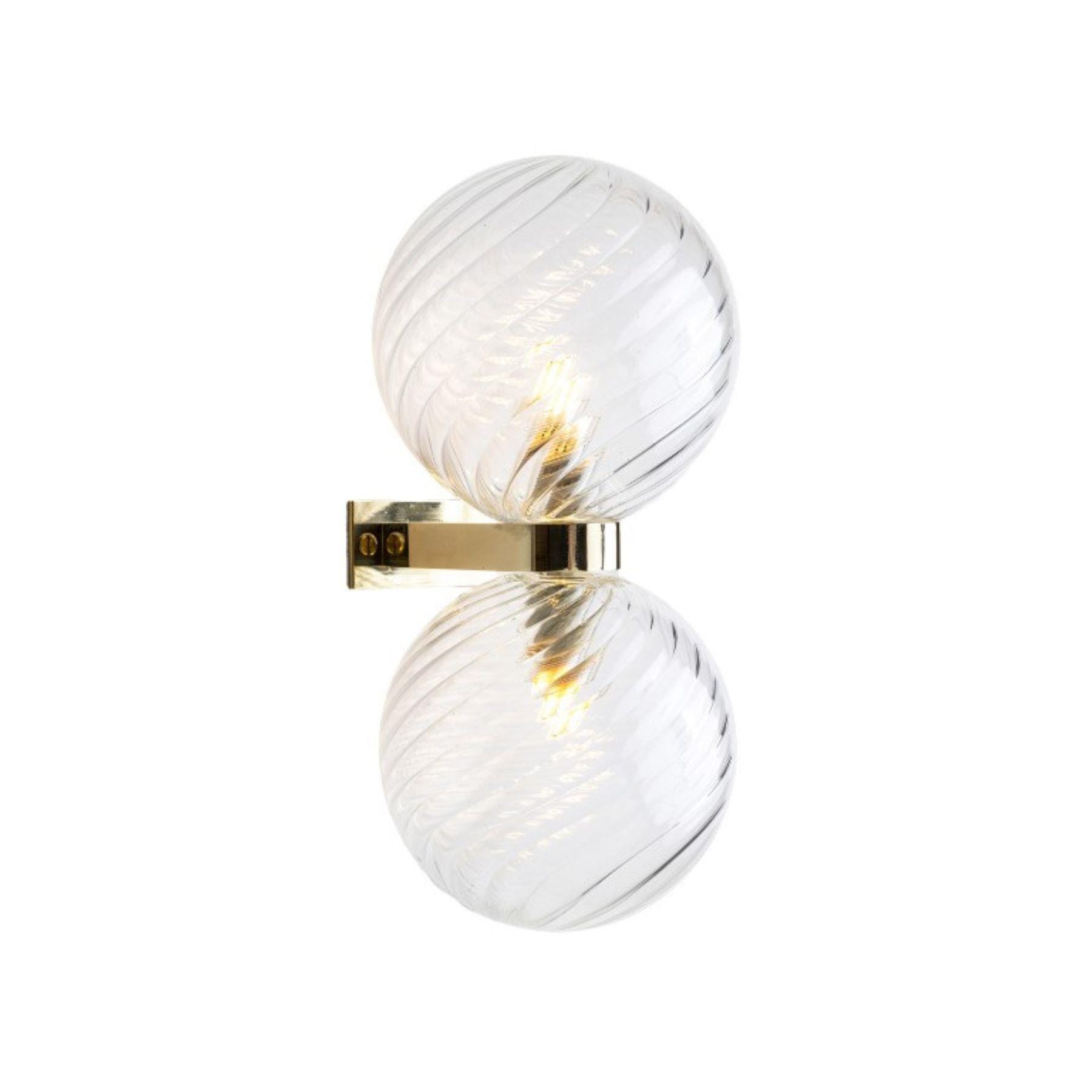Leverint Pimlico Duo Deco Wall Light Opaque White Wall Lighting