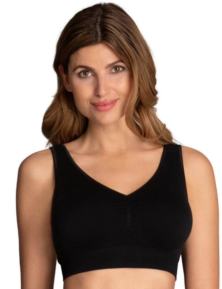 This feel-good post-mastectomy bra from Anita's Lotta range will leave you feeling elegant all day. Featuring a crop top design for full coverage and added comfort. The bra is seamless so looks invisible under clothing, with microfibre material hugging your curves enhancing your natural silhouette. Removable pads inside create a naturally rounded shape and offer amazing support for the non-wired design. Get the perfect fit with the adjustable wide straps ensuring all-day comfort with extra support from the hook and eye closure.