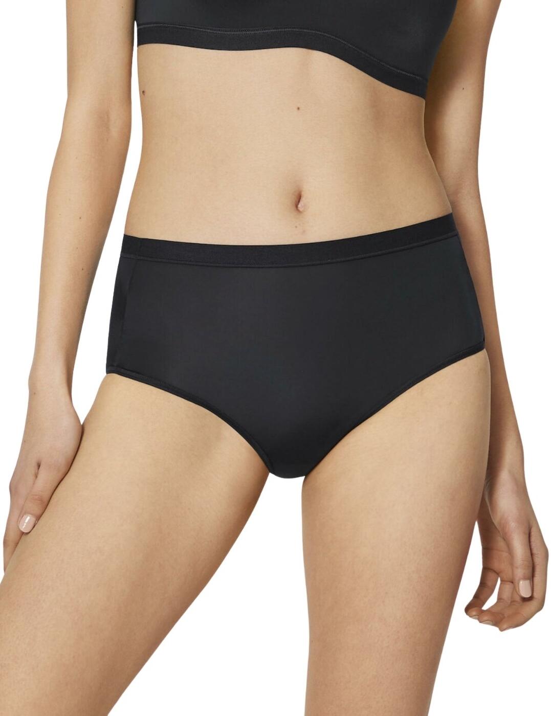 If you love high waist briefs then you need these in your lingerie collection. Sloggi is known for its comfy and casual underwear so we can guarantee all day comfort with these briefs. These knickers have a classic high waist design for great coverage plus wider sides for a comfy fit. The soft and flat edges on the legs and waistband make this brief invisible under clothes for a seamless finish even under the most figure hugging dress. Made from soft and stretchy jersey, this Sloggi brief gives you a great fit for all day comfort.