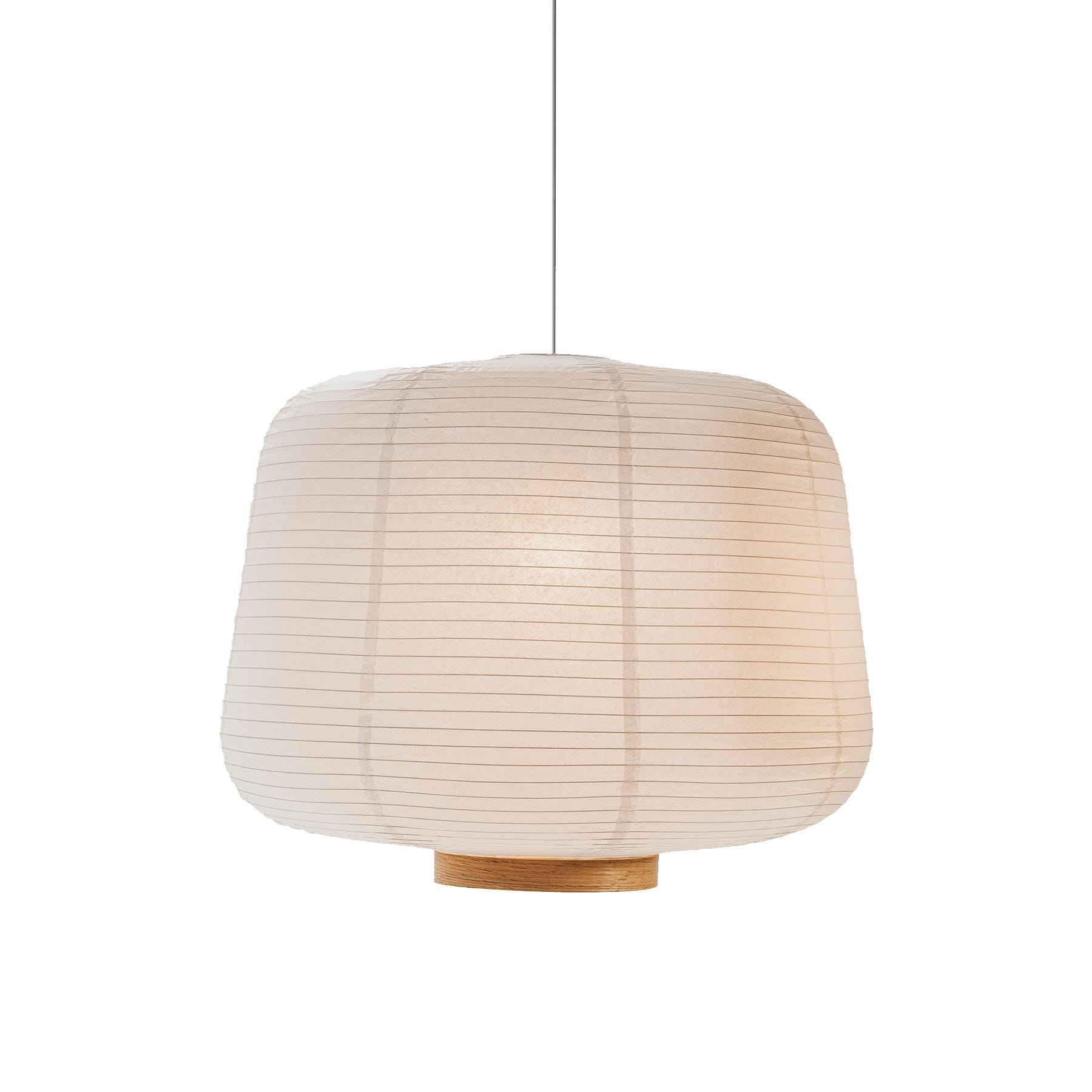 Case Furniture Soft Paper Lantern Pendant Large Oak White Designer Pendant Lighting