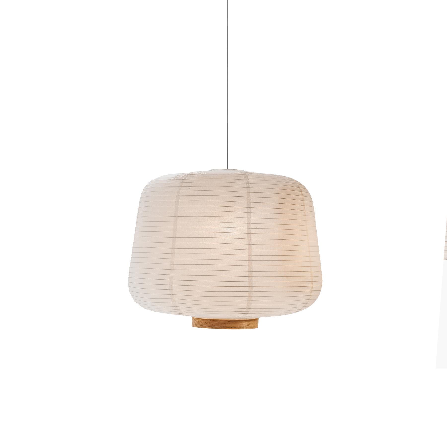 Case Furniture Soft Paper Lantern Pendant Small Oak White Designer Pendant Lighting