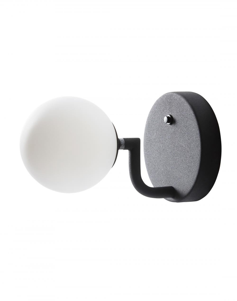 Mobil 12 Wall Light Black
