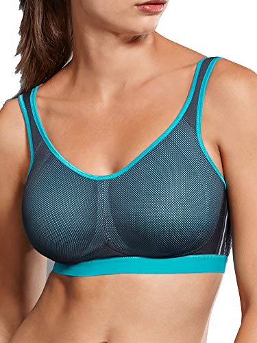 Airy and lightweight yet supportive, this sports bra from Anita is perfect for all sports. High impact and low impact sports are no match for this sports bra. The breathable net fabric will keep you cool by allowing air to flow. The pre-shaped cups encapsulate the bust to give you great support and minimal bounce. The cups are even double layers and seamless for long-lasting comfort.