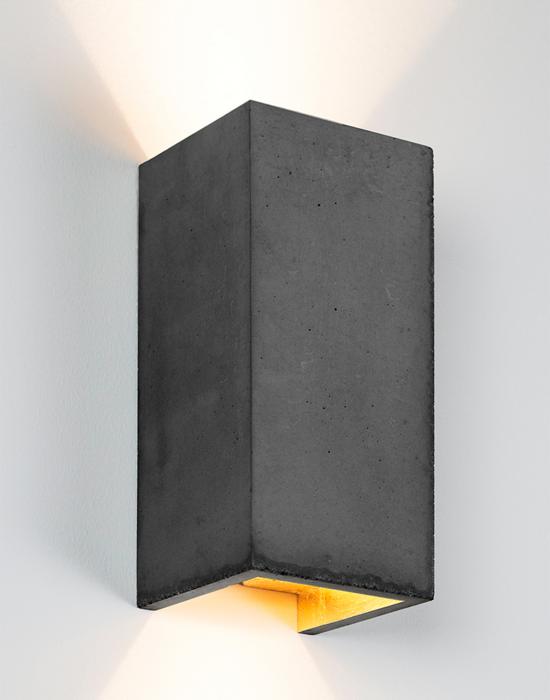 Concrete Rectangular Updown Wall Light