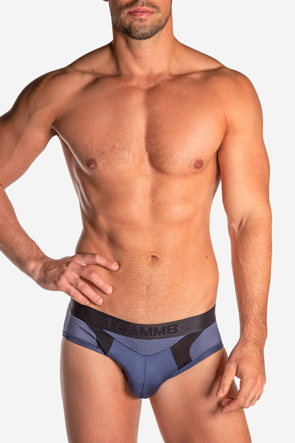 It’s back! TEAMM8 Aerial Sports n Gym Brief men’s underwear returns. A mesh male bikini slip – breathable and quick dry stretchy fabric. Shop online