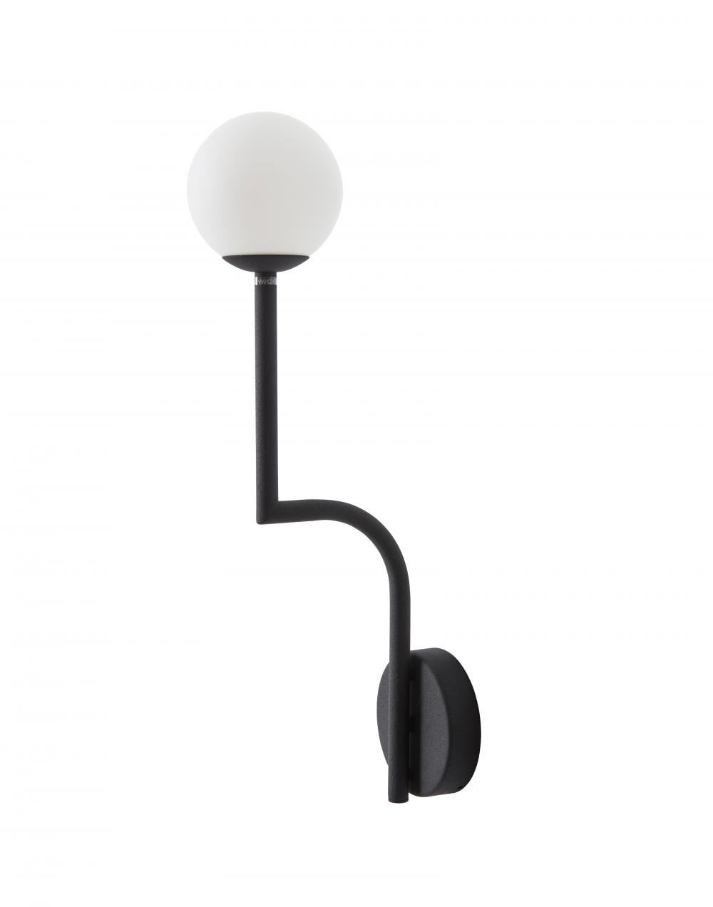 Mobil 46 Wall Light Matt Black Hardwired