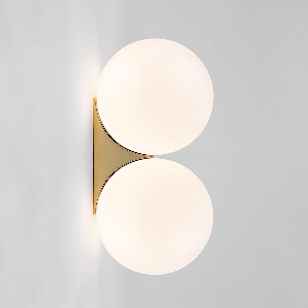 Brass Architectural Collection Double Wall Light Polished Brass