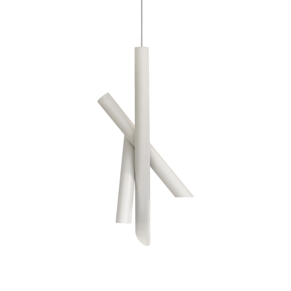 Nemo Tubes 3 Pendant White White Designer Pendant Lighting