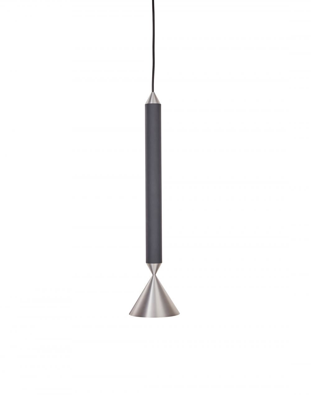 Pholc Apollo Pendant 39 Black Ink Aluminium Grey Designer Pendant Lighting