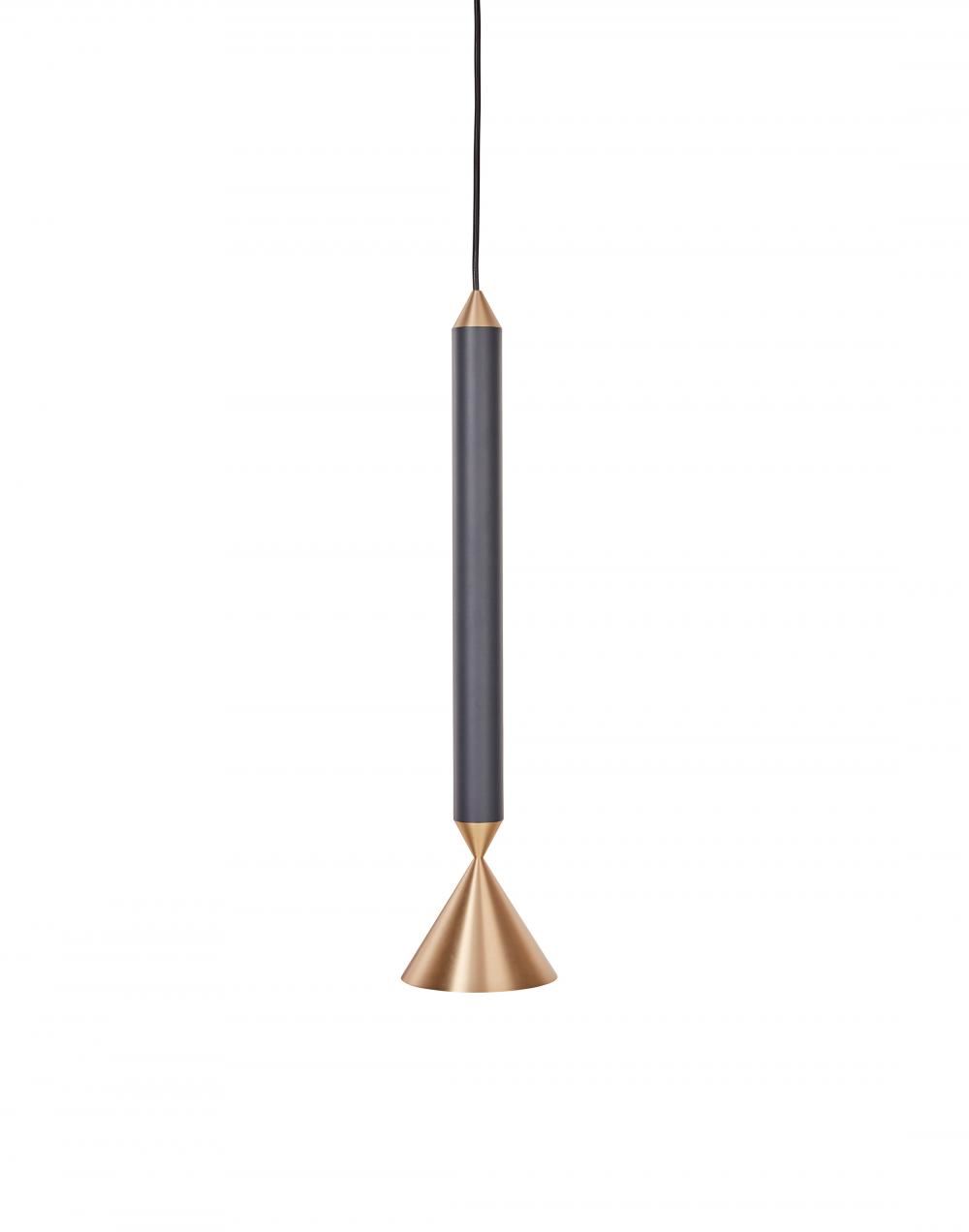 Pholc Apollo Pendant 39 Black Ink Brass Grey Designer Pendant Lighting