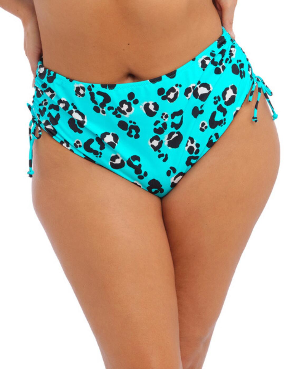 Unleash your wild side with Elomi's Kotiya collection this season. These adjustable bikini briefs are designed with a distinctive animal print that is naturally going to turn heads. Featuring an adjustable tie on each side of your gorgeous curves to give you customisable coverage that is complimented with a feminine bow. This piece is crafted from lightweight fabric LYCRA XTRA LIFE and boasts moderate rear coverage which allows for a comfortable fit and feel. Complete the look with the available items in the dazzling Kotiya range.