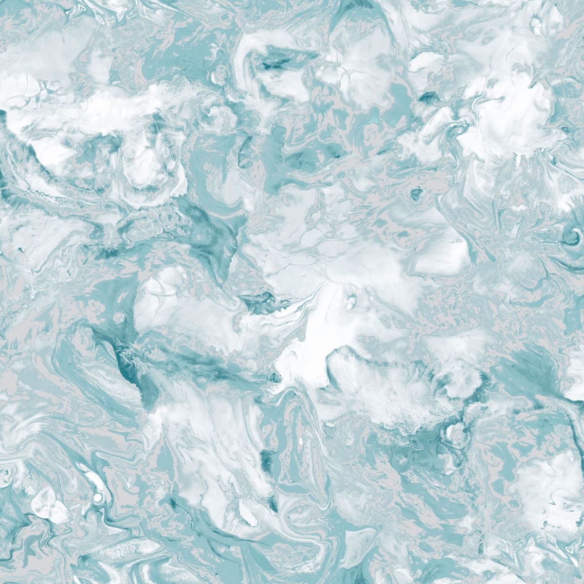 Muriva Elixir Marble Teal Wallpaper 10m x 53cm, Blue