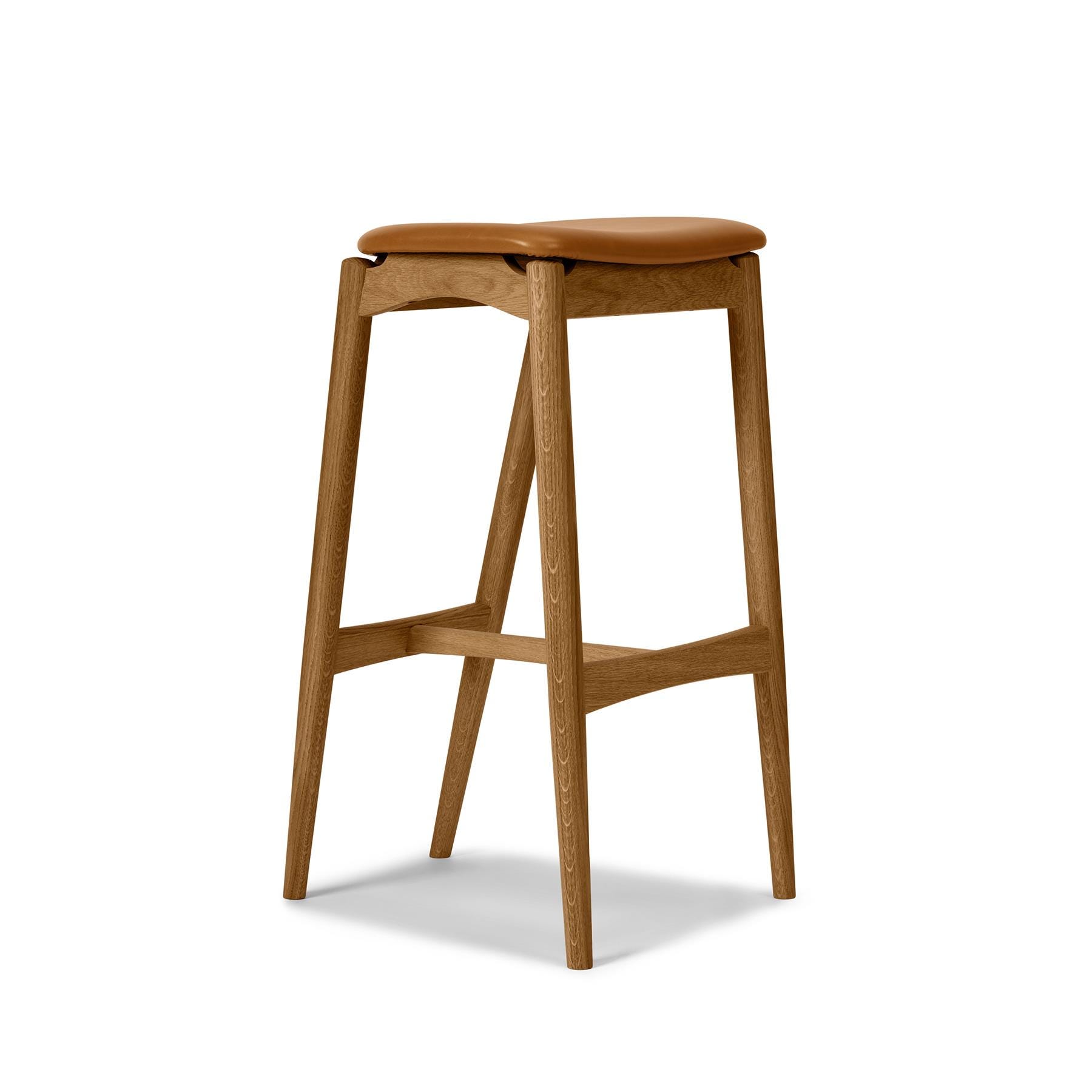 Sibast No 7 Stool Without Back Kitchen Counter Stool Natural Oil Oak Dunes Cognac 21000 Light Wood Designer Furniture From Holloways Of Ludlow