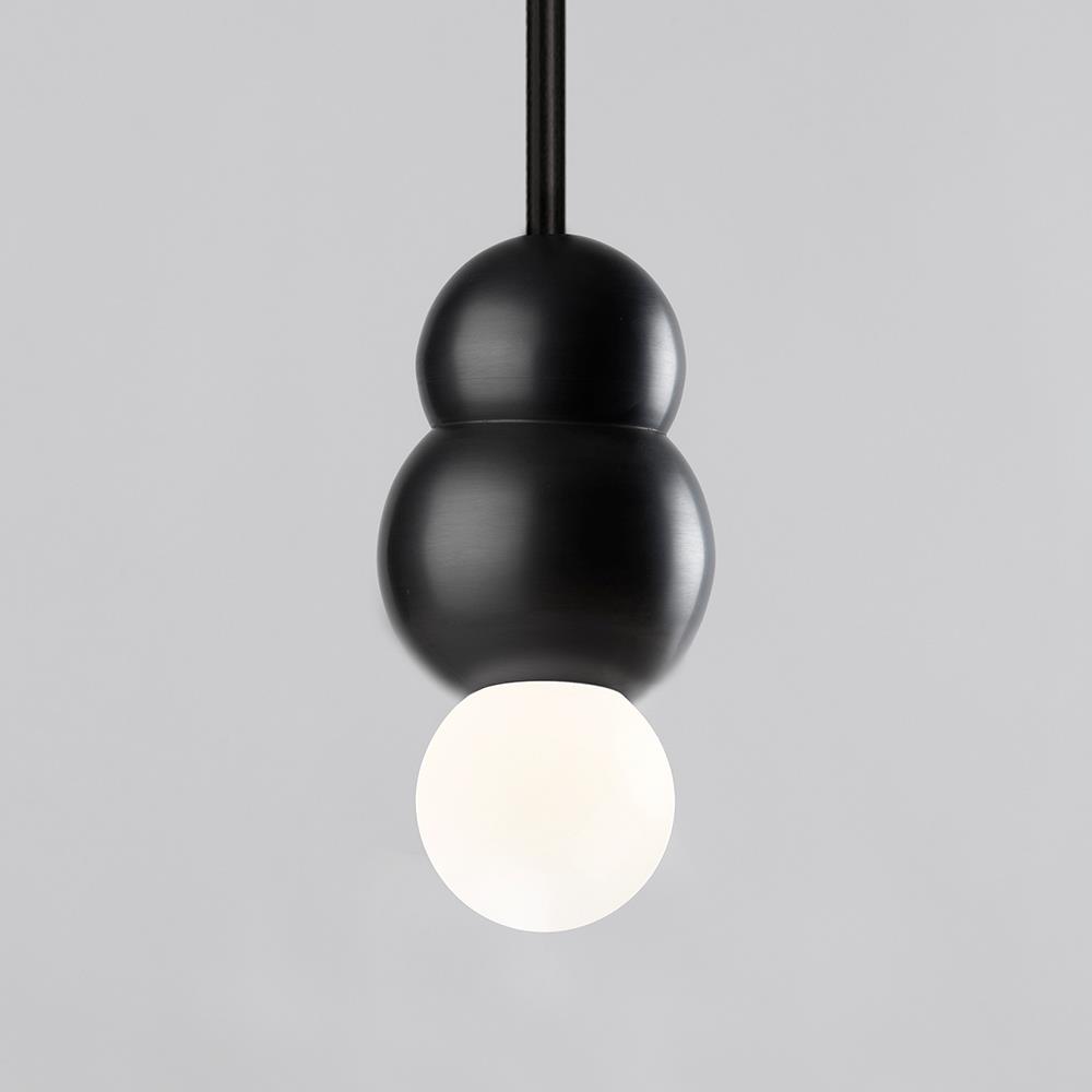 Michael Anastassiades Ball Pendant Flex Small Black Patinated Brass Designer Pendant Lighting