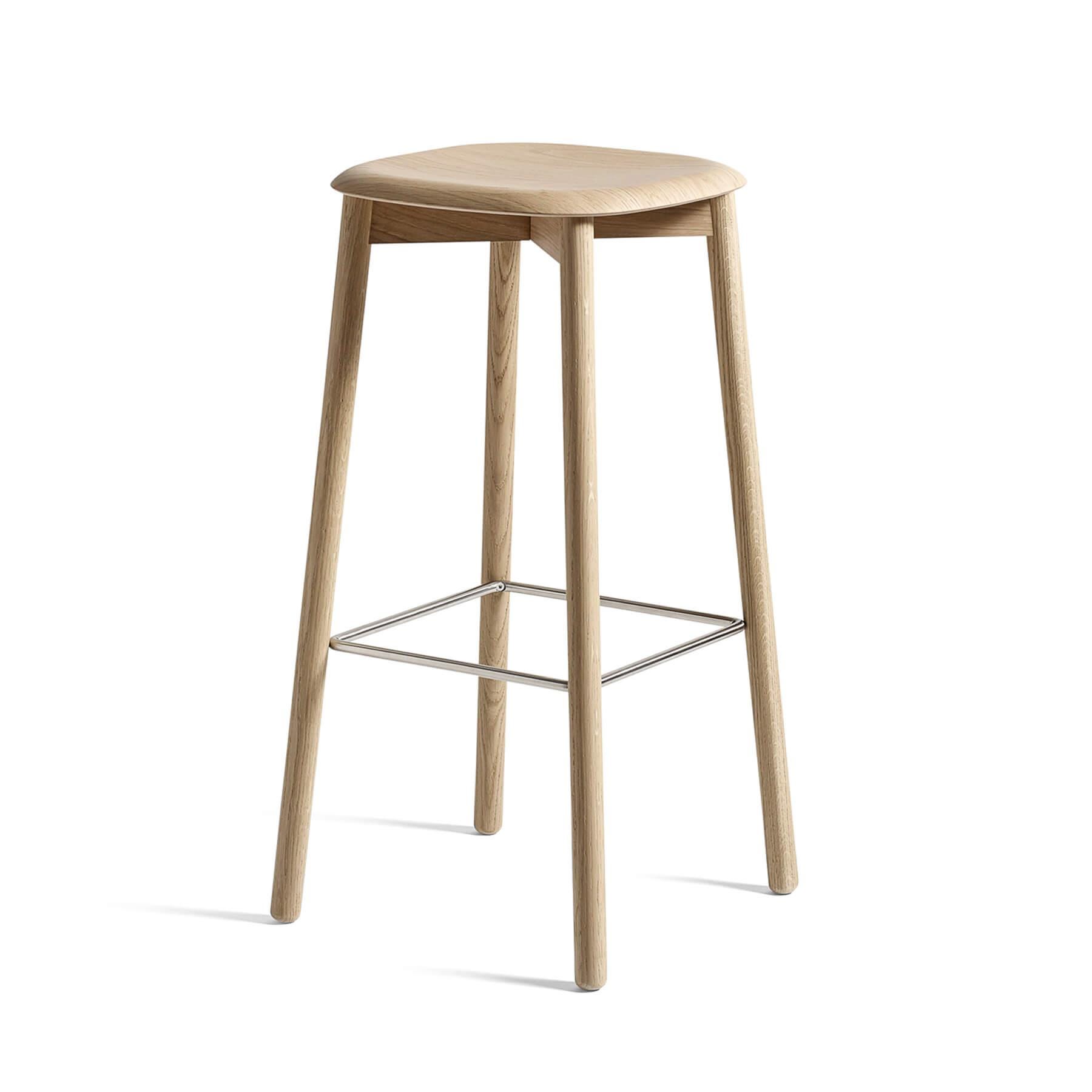 Hay Soft Edge 82 Bar Stool High Lacquered Oak Designer Furniture From Holloways Of Ludlow