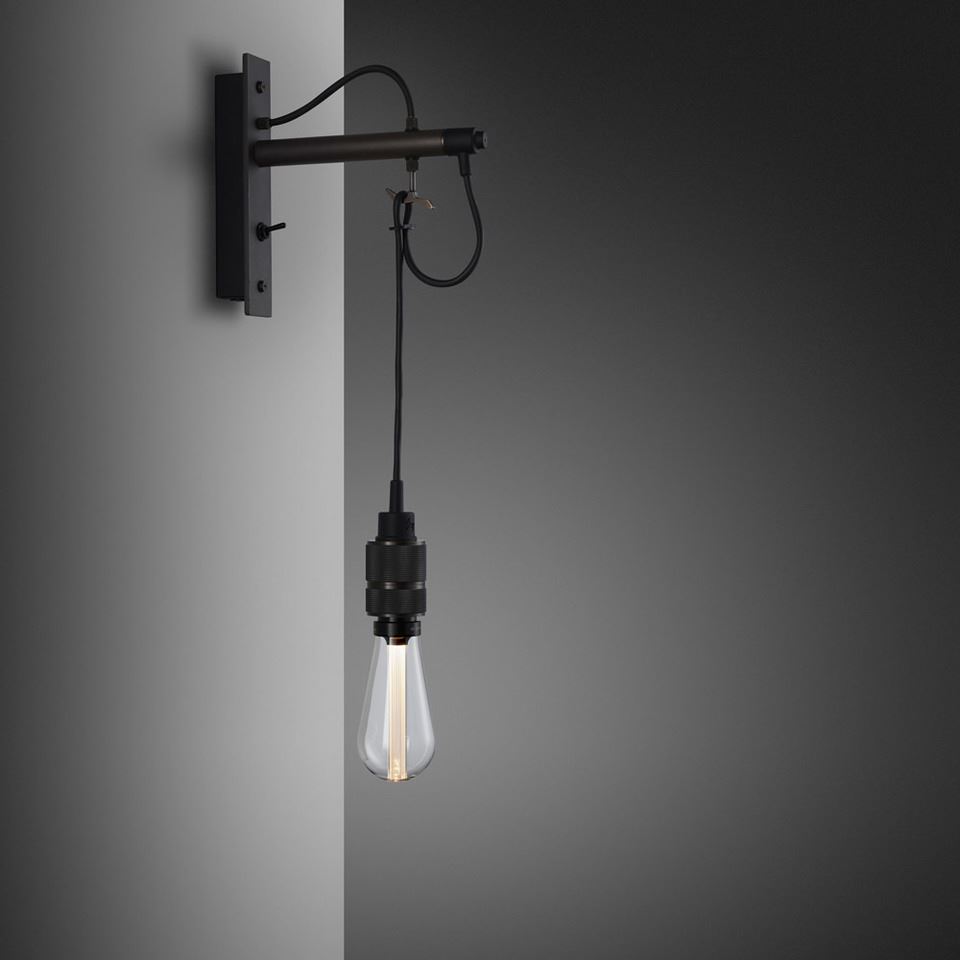 Hooked Wall Light Graphite Smoked Bronze