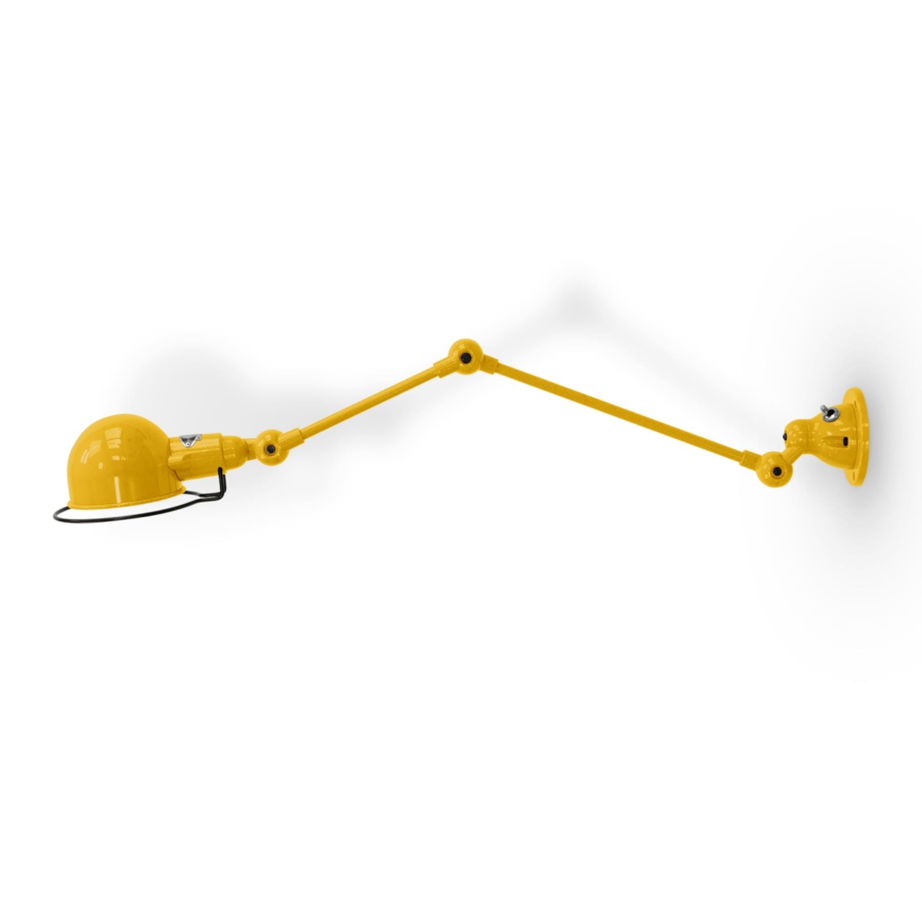 Outlet Jielde Signal Short Two Arm Adjustable Wall Light Mustard Gloss Wall Lighting Yellow