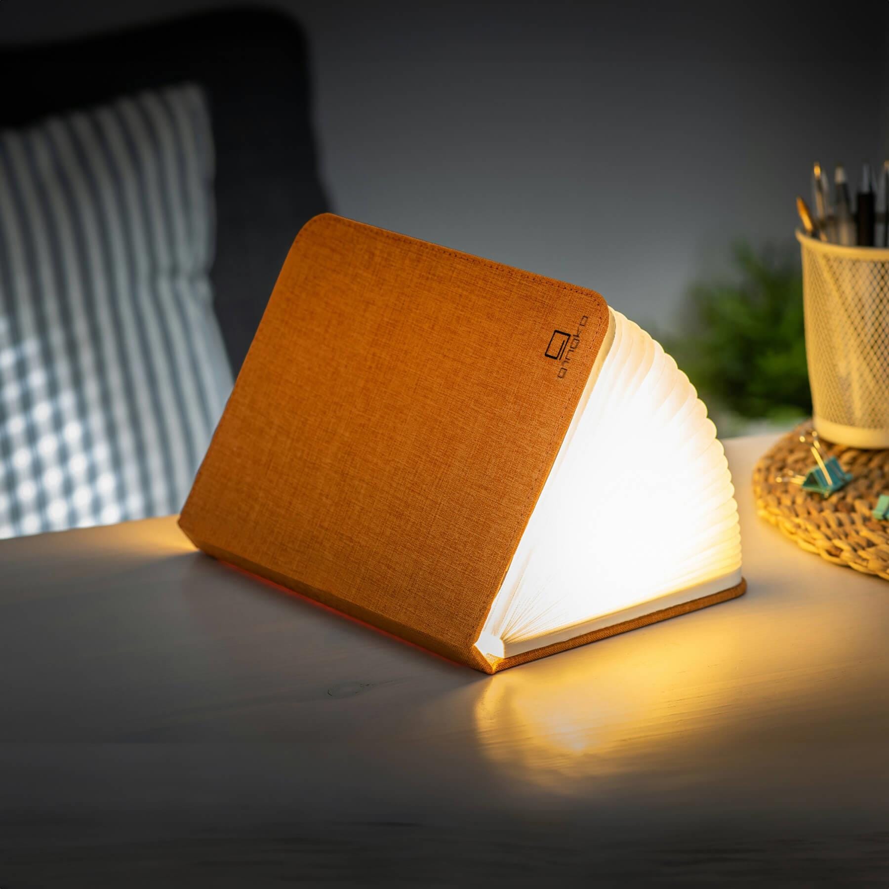 Smart Book Table Lamp Large Harmony Orange Designer Lighting From Holloways Of Ludlow