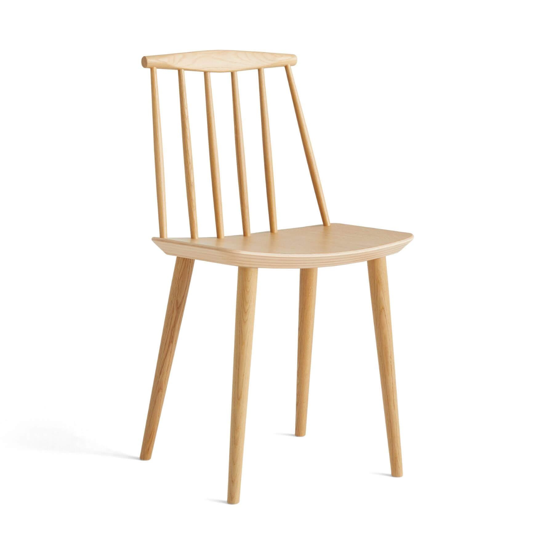 Hay Jseries 77 Dining Chair Lacquered Oak Standard Gliders Light Wood Designer Furniture From Holloways Of Ludlow