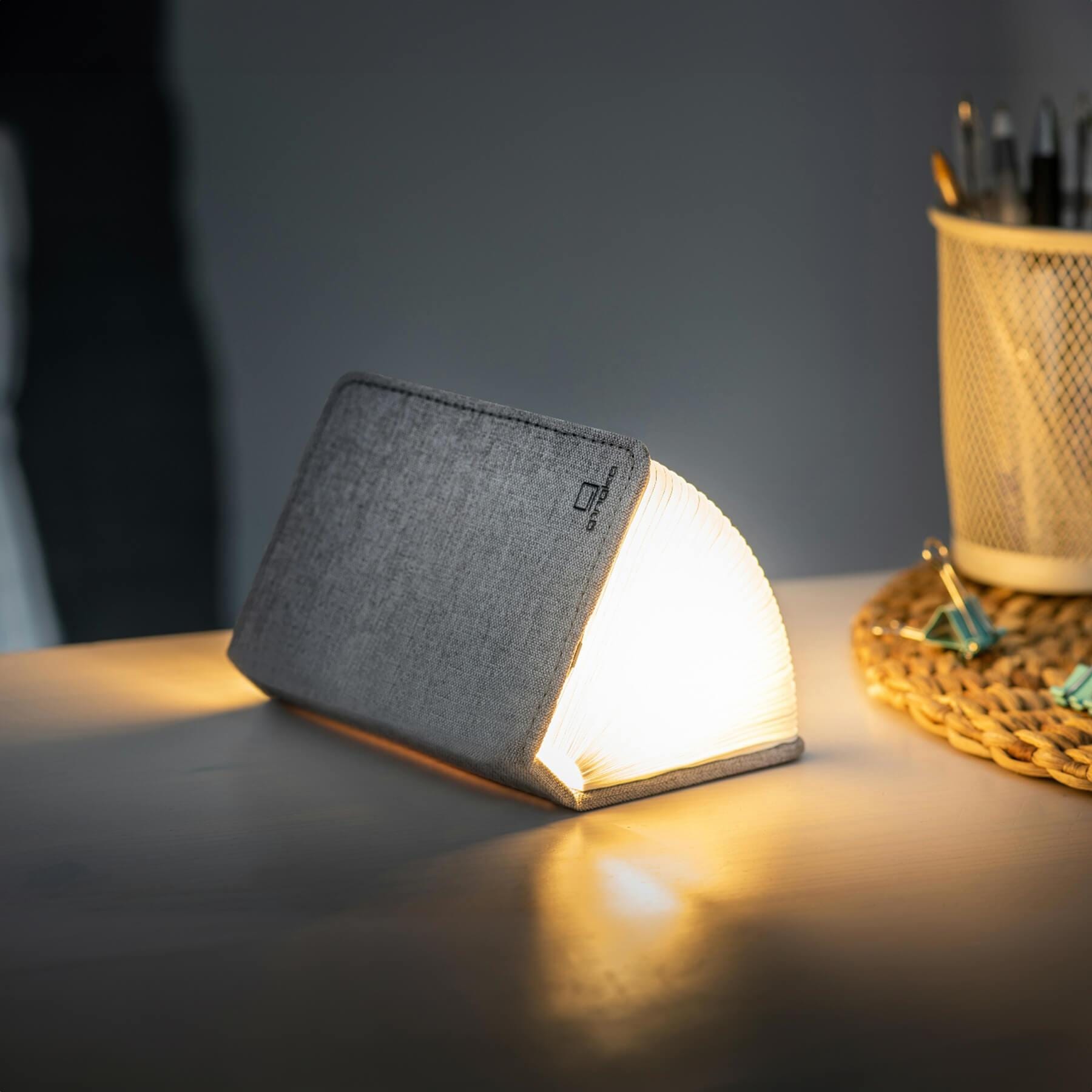 Smart Book Table Lamp Mini Urban Grey Designer Lighting From Holloways Of Ludlow