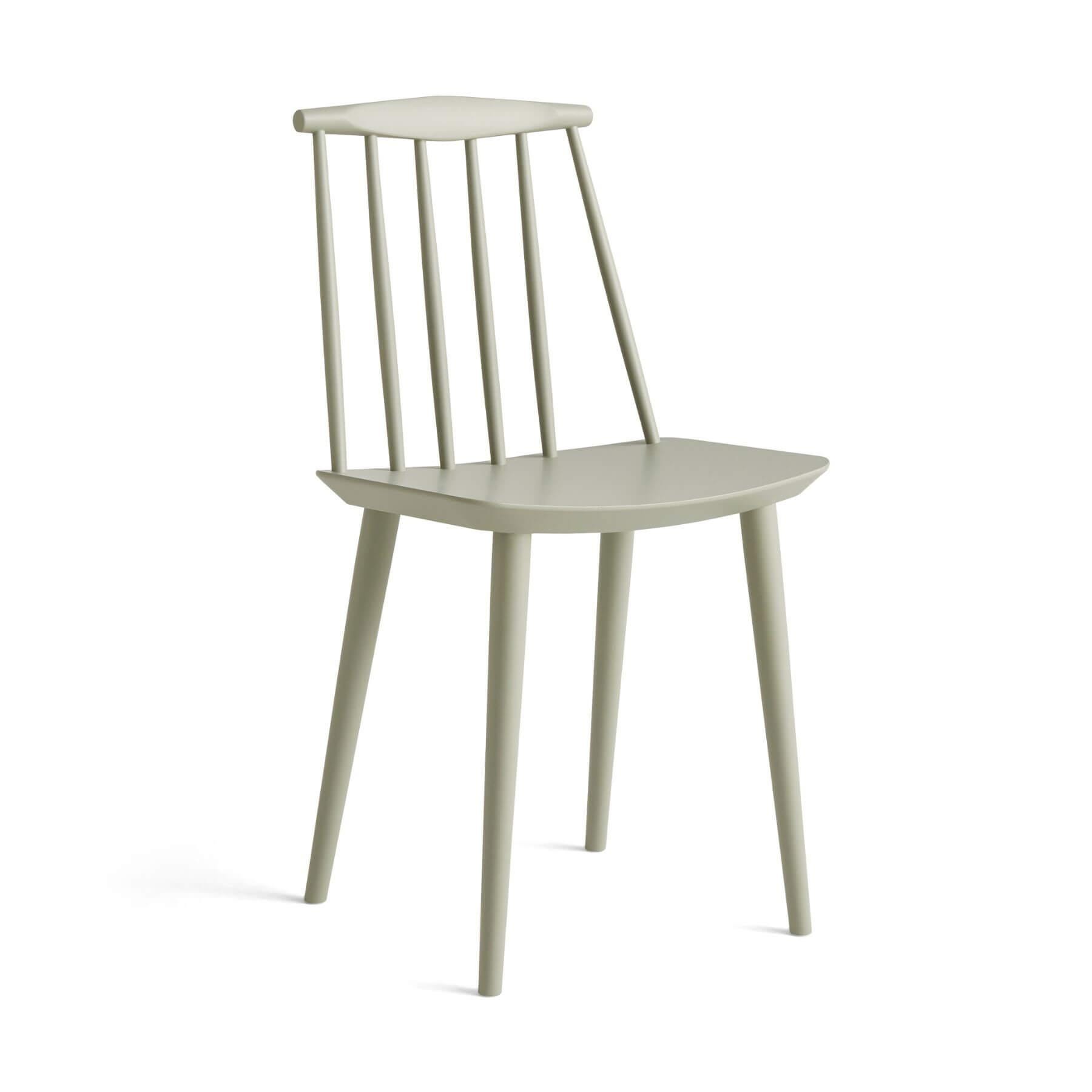 Hay Jseries 77 Dining Chair Beech Lacquered Sage Felt Gliders Green Designer Furniture From Holloways Of Ludlow