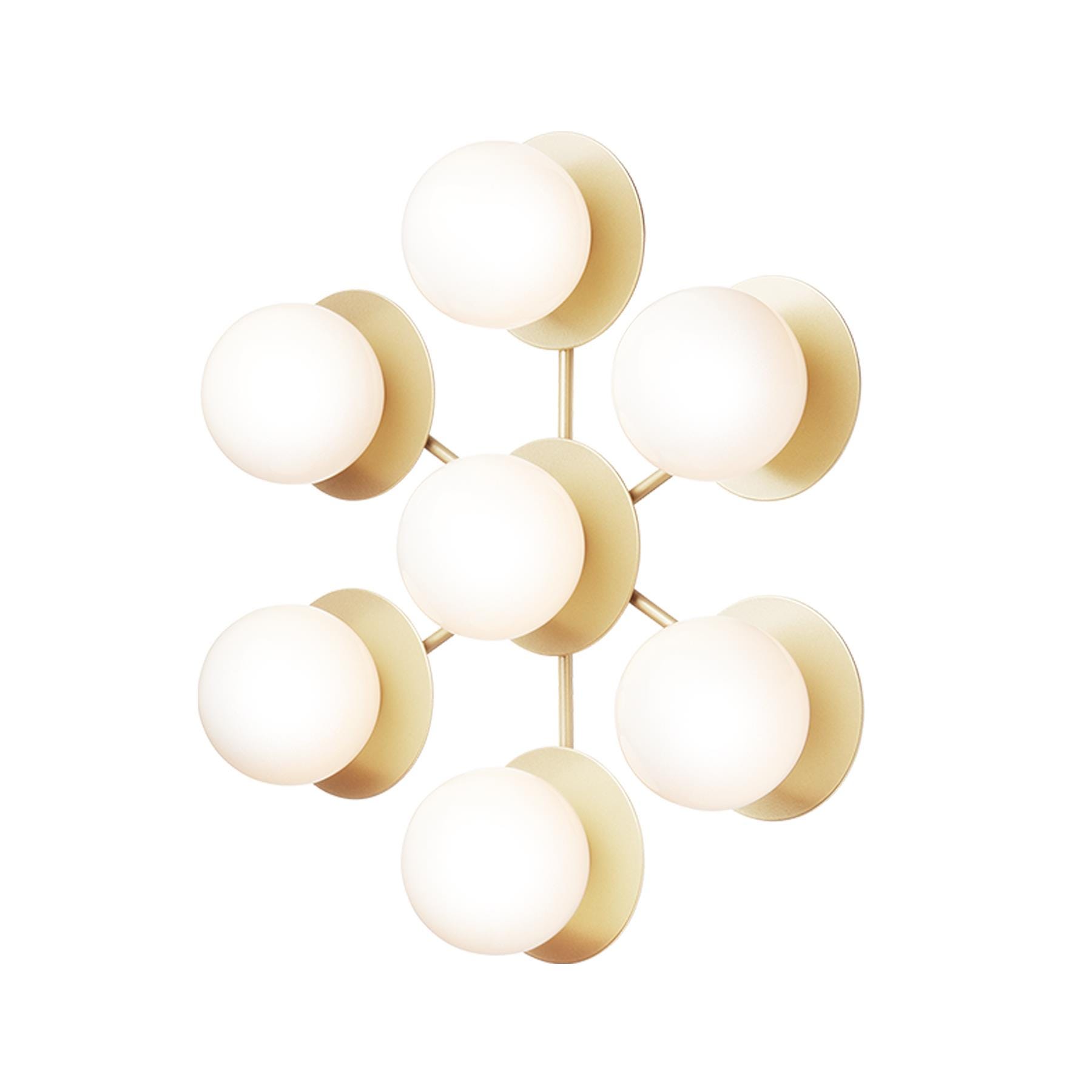 Nuura Liila Star Wall Ceiling Light Gold Opal White Brassgold