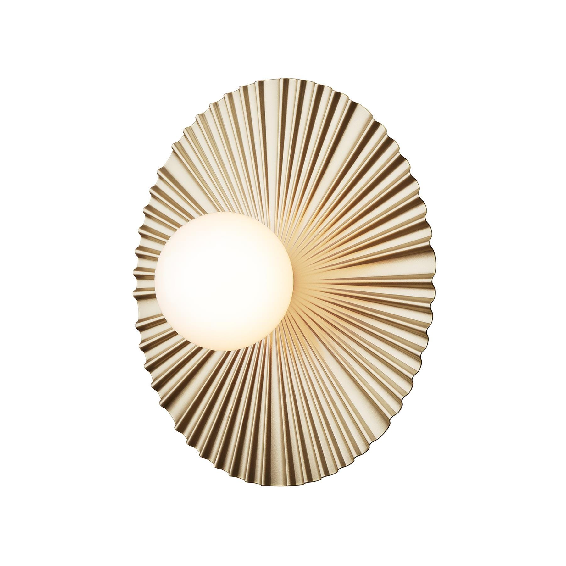 Nuura Liila Muuse Wall Ceiling Light Medium Gold Bathroom Lighting Brassgold