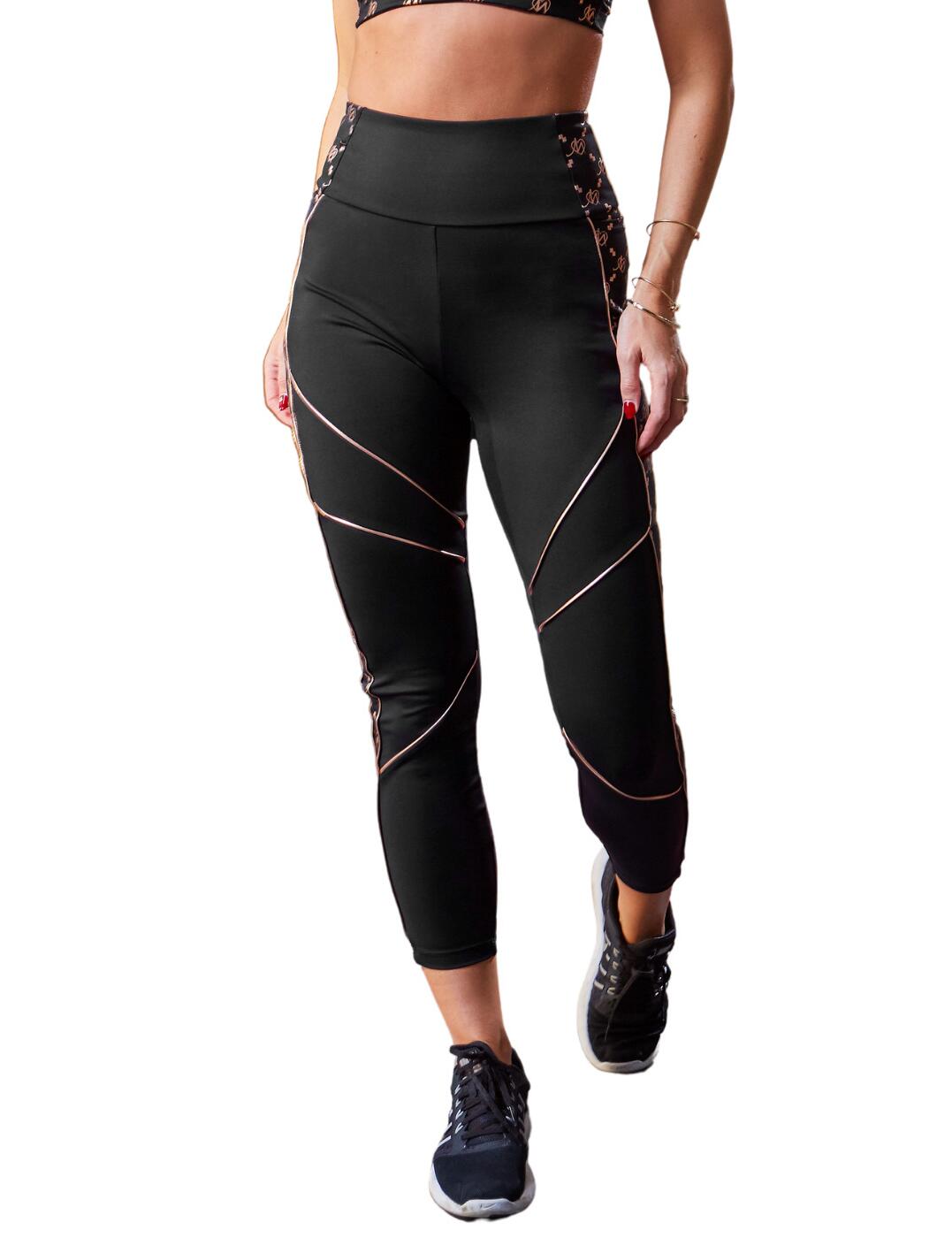 Elevate your workout wardrobe with the Energy Pulse range from Pour Moi. These panelled leggings feature mesh side pockets, perfect for keeping your essentials on you whilst on the move, as well as a concealed key pocket. The sweat-wicking fabrics make these your perfect companion for cardio sessions. The high waisted fit will flatter your midsection and ensure they stay put during your workout. Contrasting detailing along the legs and rear add a pop of colour to these leggings. Team with the matching sports bra for a fresh coordinated look.  Mesh side pockets for your phone Concealed key pocket Sweat-wicking fabrics Matching items available Composition: 78% Polyester &pipe; 22% Elastane Listed in UK sizes  51506-96592-1281473 97133 Sports Leggings
