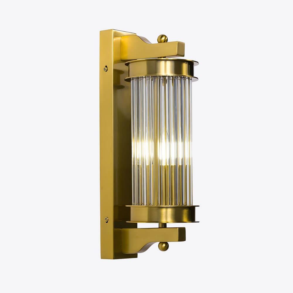 Pure White Lines Parisian Elon Wall Light Small Brass Wall Lighting Brassgold