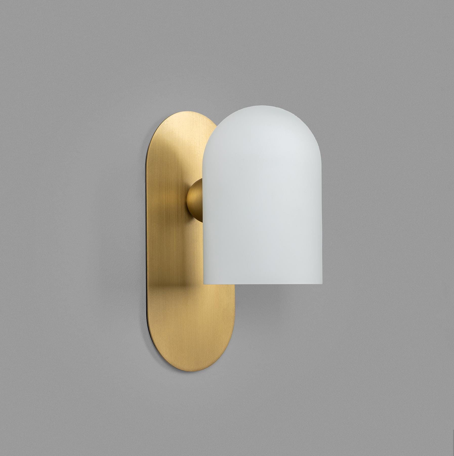 Schwung Home Odyssey Wall Light Small Laquered Burnished Brass Wall Lighting Brassgold