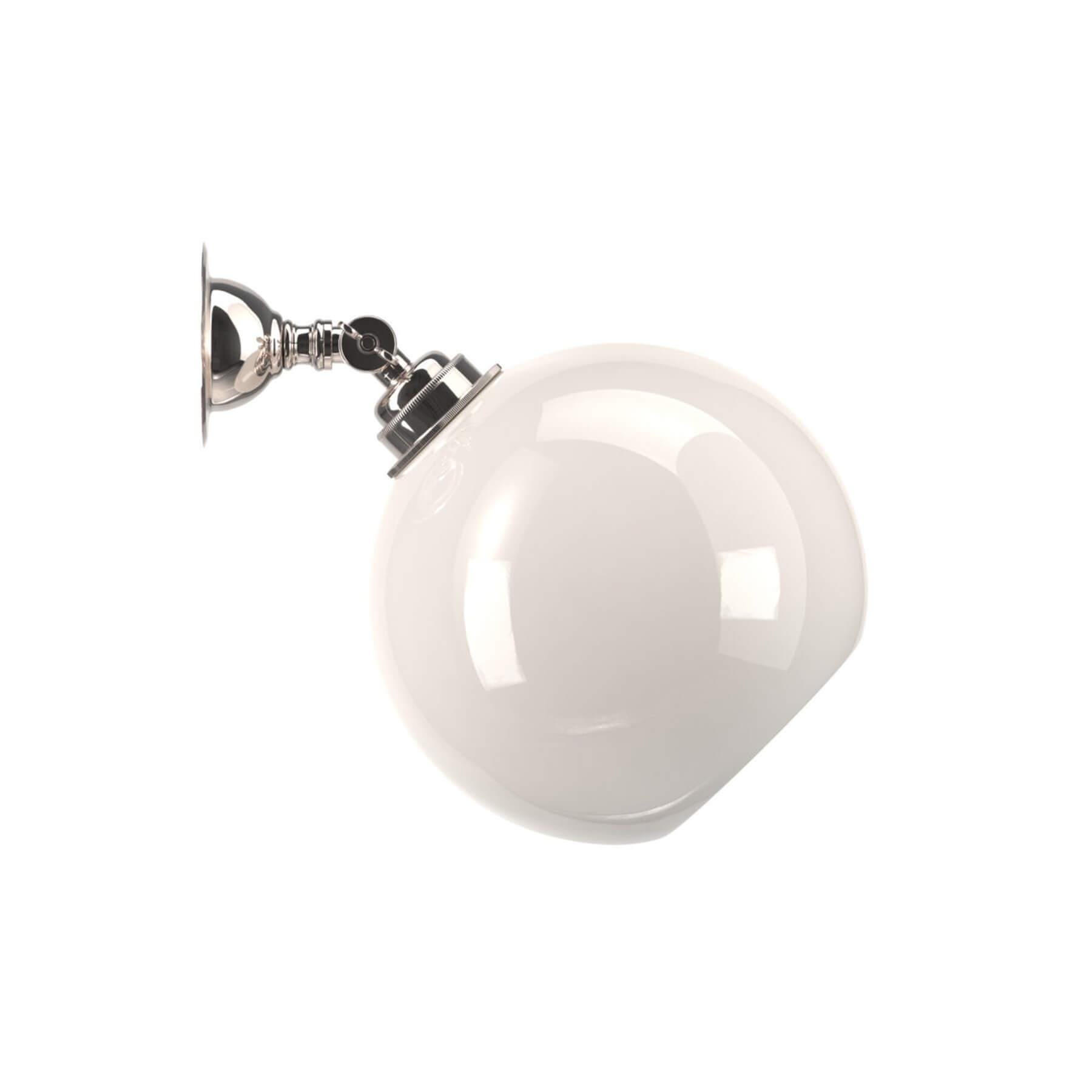 Fritz Fryer Hereford Adjustable Spotlight White Polished Nickel Wall Lighting White