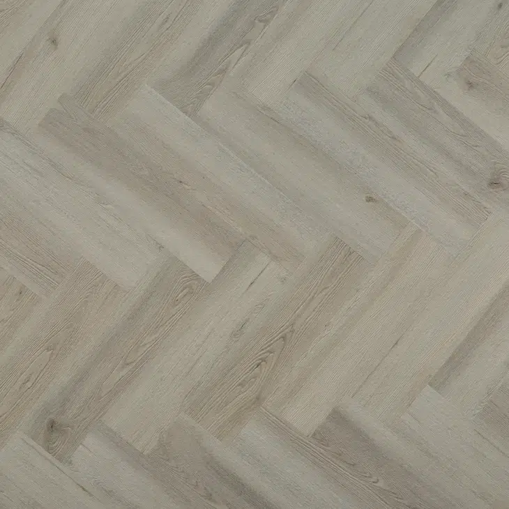 Icona Herringbone 6.5mm Arctic Silver Luxury Vinyl Click Flooring
