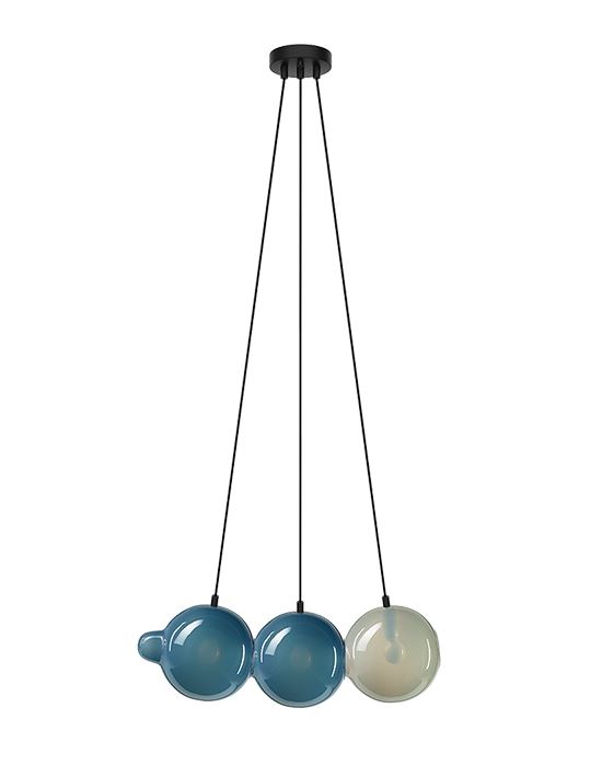 Pendulum Pendant 3 Pigeon Blue Light Grey