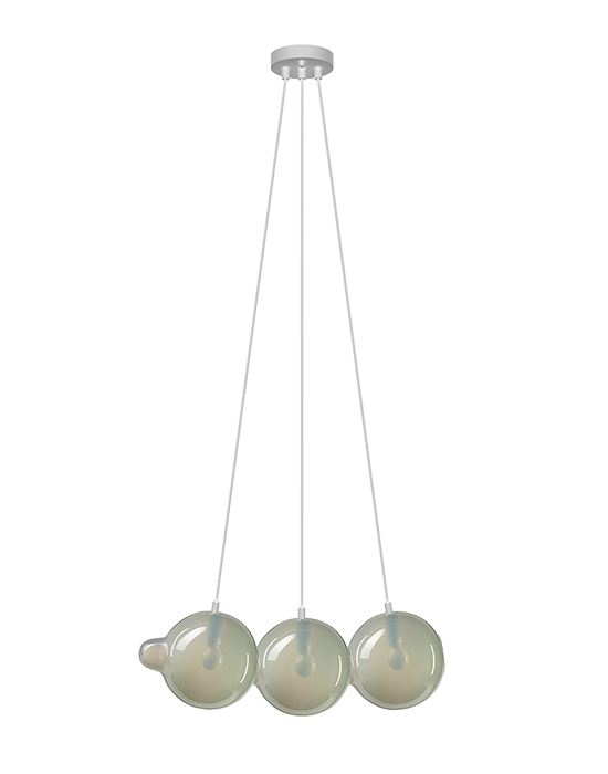 Pendulum Pendant 3 Light Grey