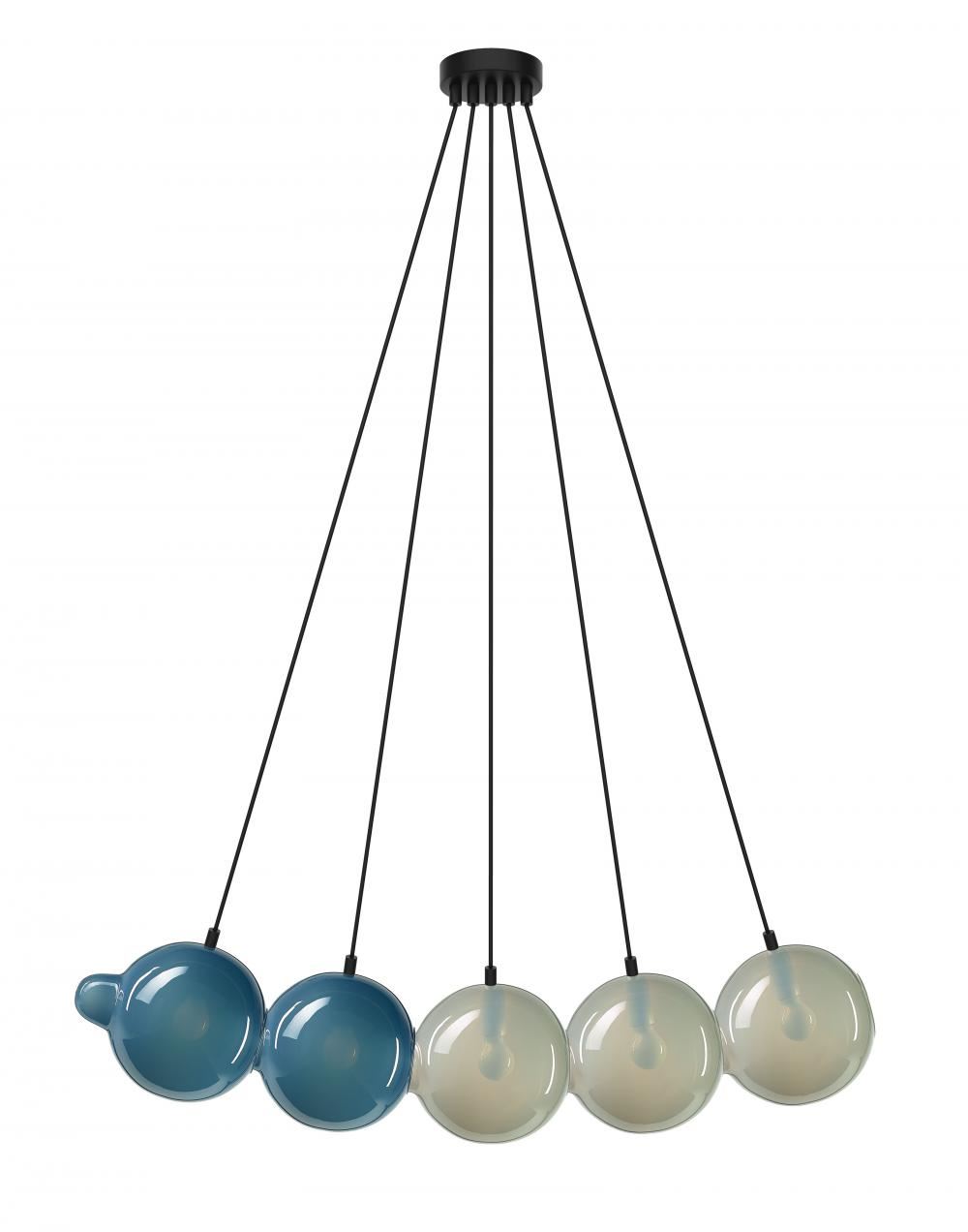 Pendulum Pendant 5 Pigeon Blue Light Grey