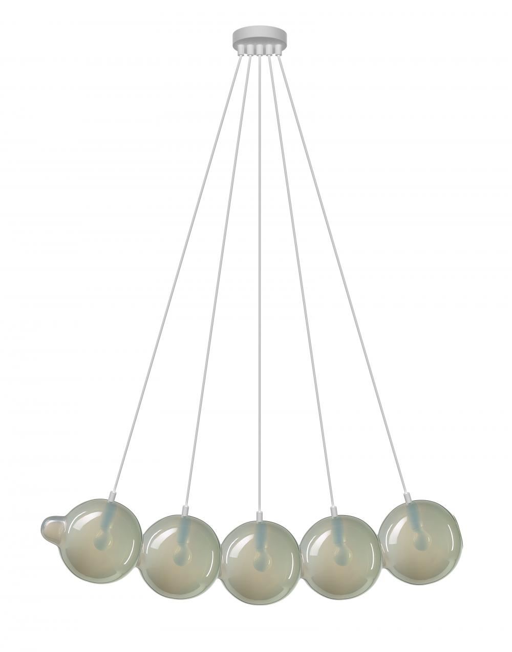 Pendulum Pendant 5 Light Grey