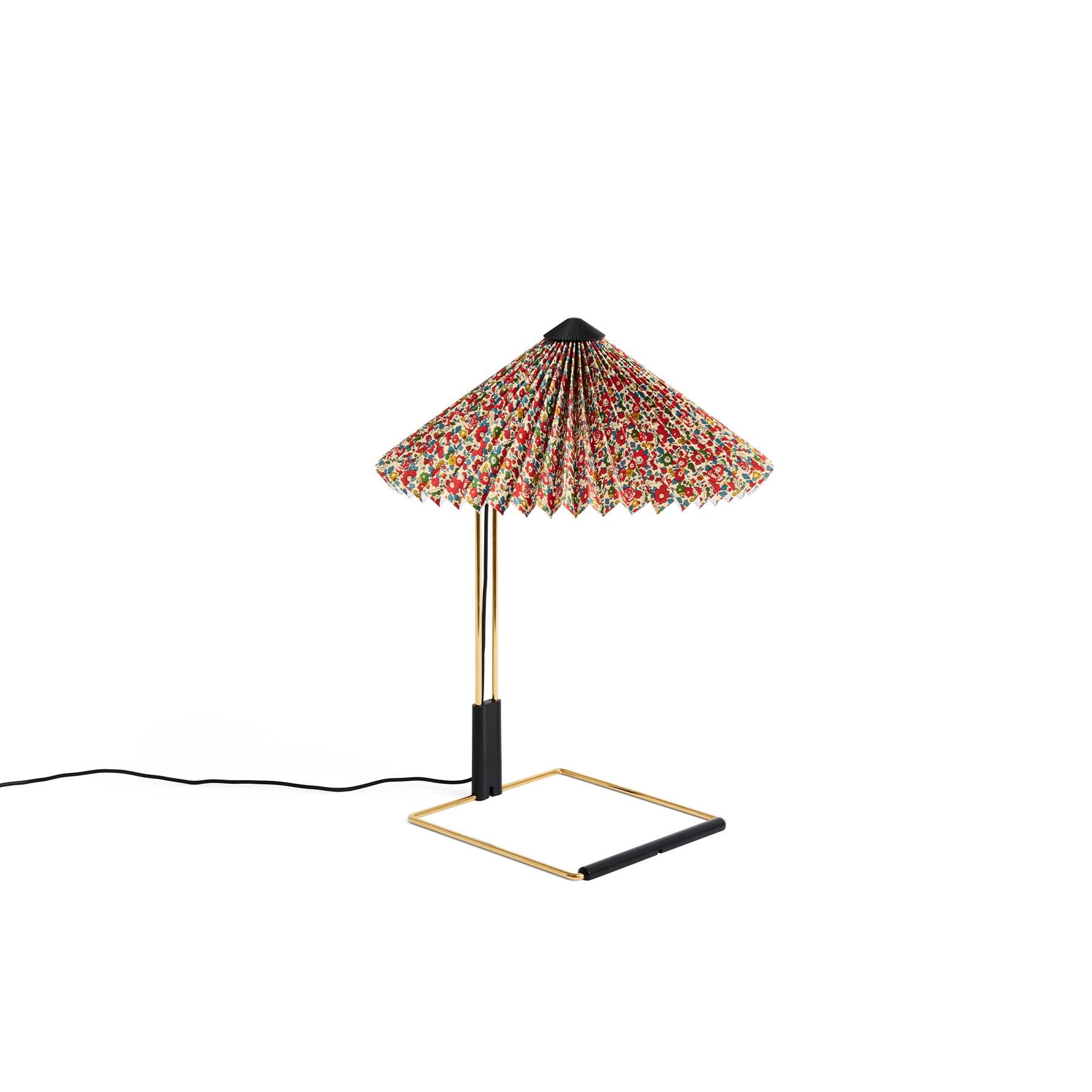 Hay X Liberty Matin Table Lamp Small 30cm Shade Betsy Ann Red