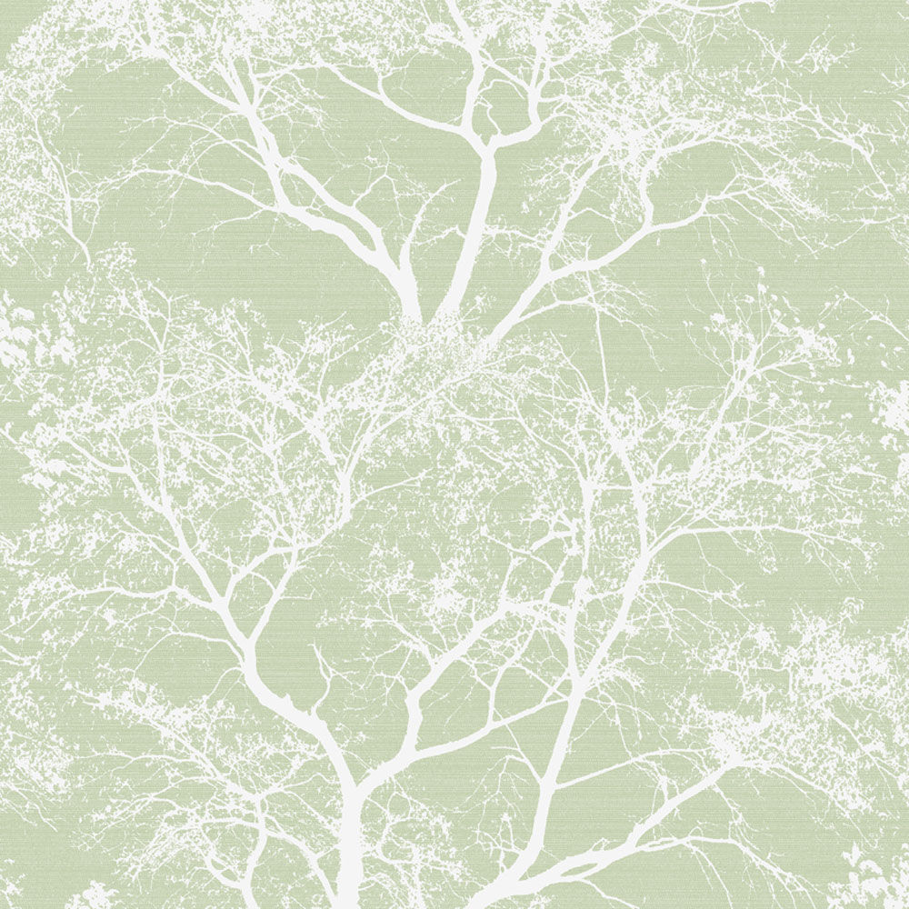 Holden Decor Whispering Trees Green Wallpaper 10m x 53cm, Green