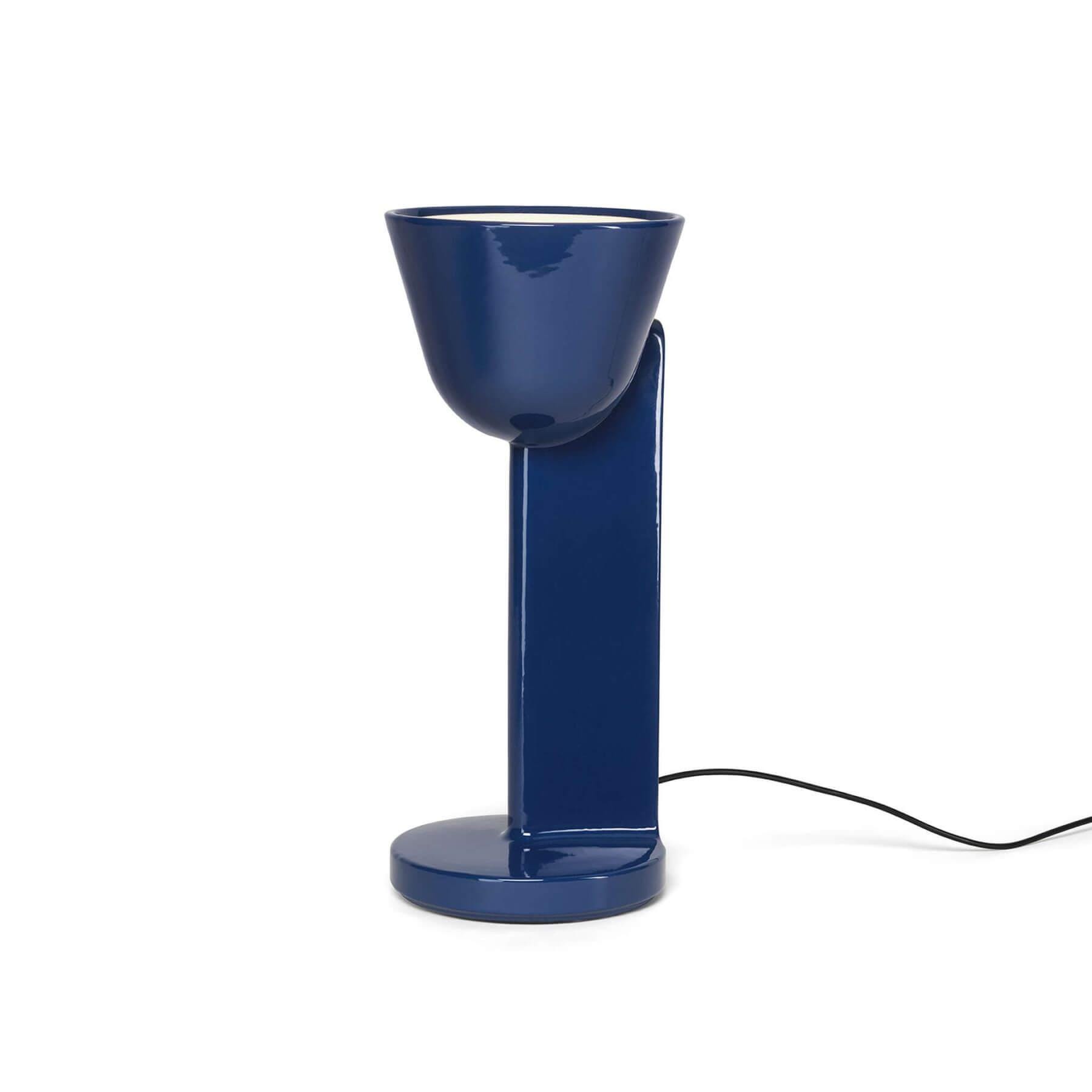 Flos Ceramique Table Lamp Up Blu Navy Blue