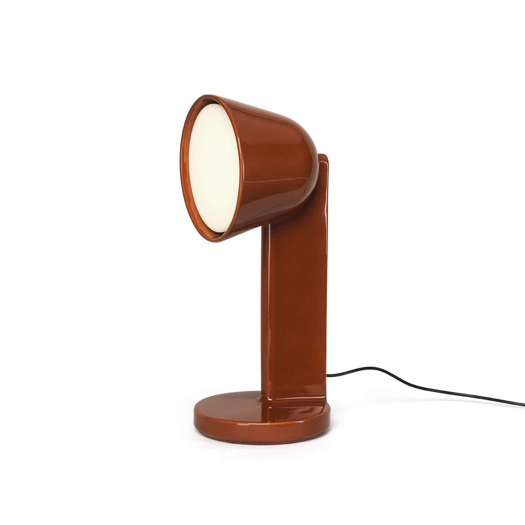 Flos Ceramique Table Lamp Side Rust Red