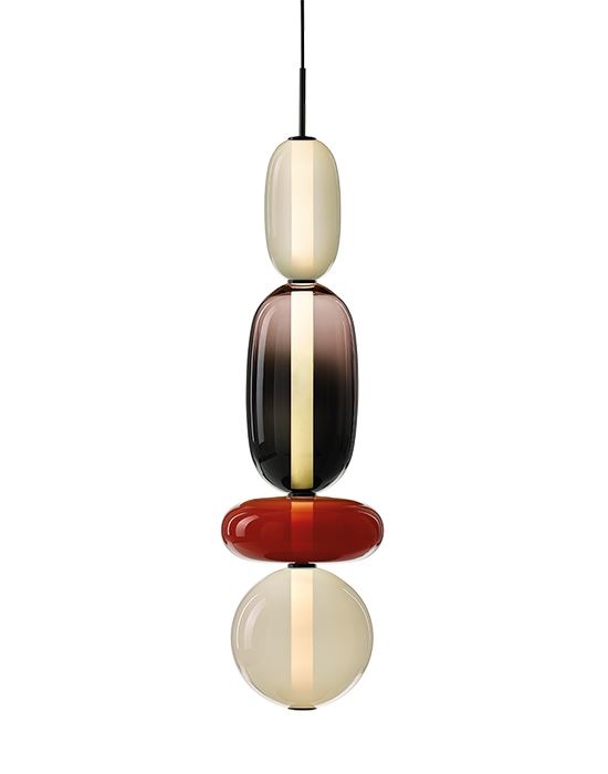 Bomma Pebbles Pendant Large Configuration 1 Multi Designer Pendant Lighting