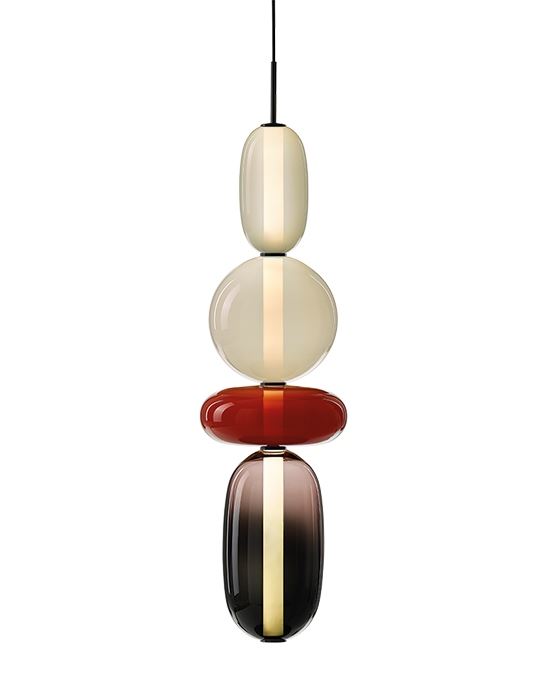 Bomma Pebbles Pendant Large Configuration 5 Multi Designer Pendant Lighting