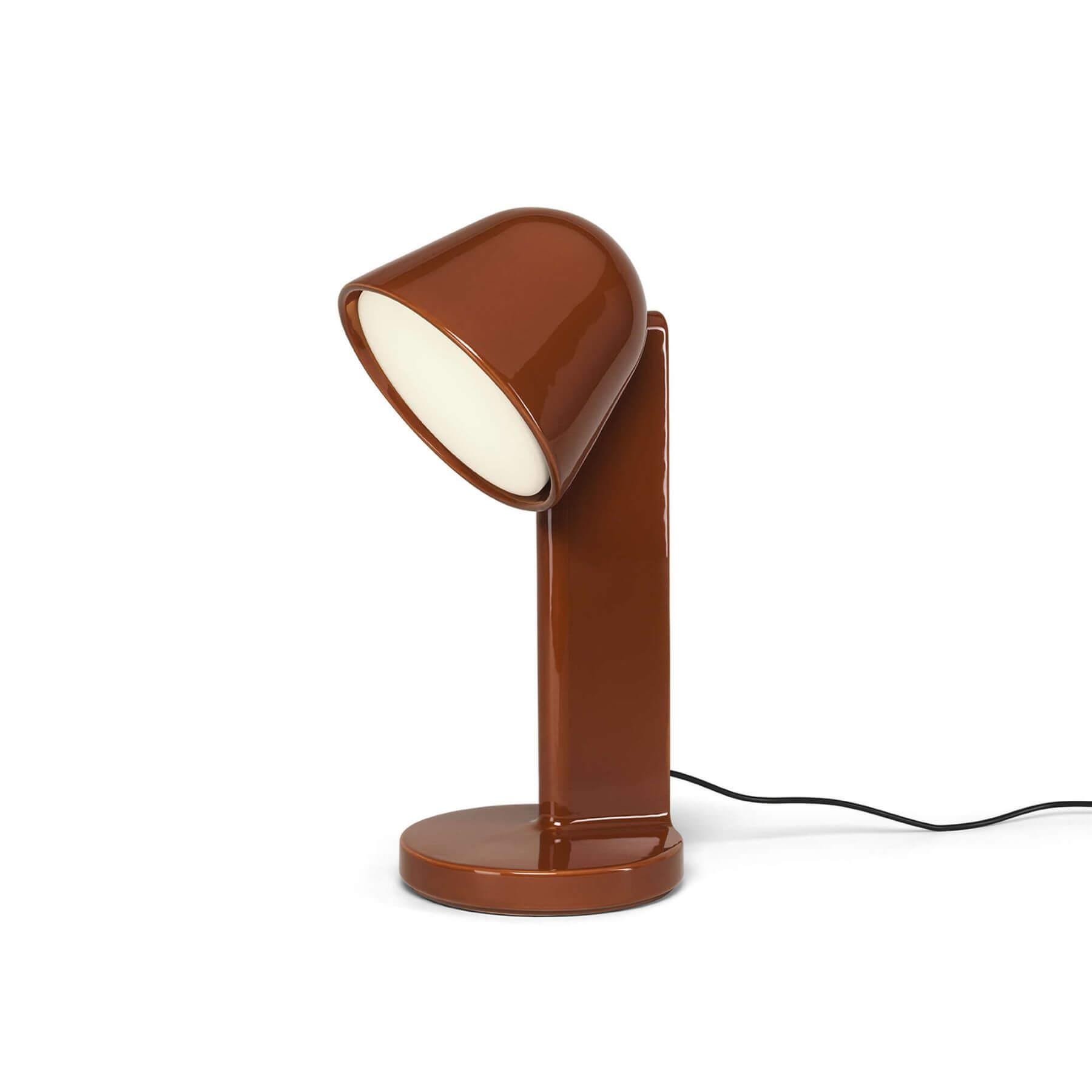 Flos Ceramique Table Lamp Down Rust Red