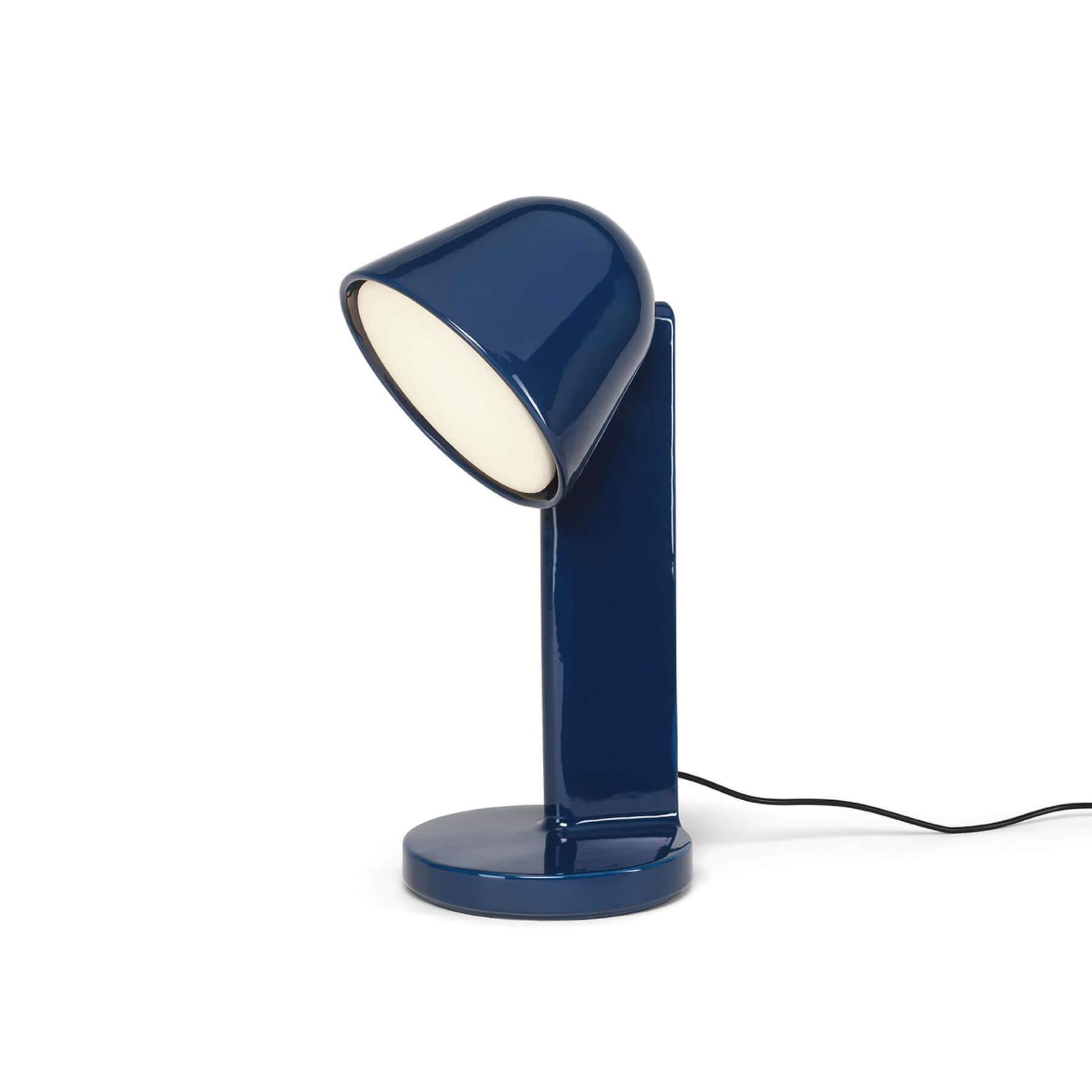 Flos Ceramique Table Lamp Down Blu Navy Blue